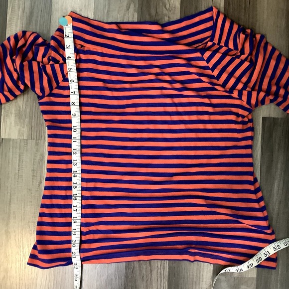 Fenn Wright Manson Shirt Women's Size XL Gator's Orange and Blue Boat Neck - Picture 6 of 6